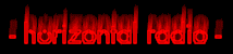 horizontal 
radio