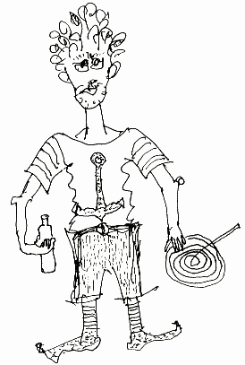 fear of birds drawing by Arsenije Jovanovic