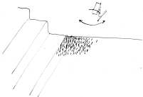 sketch by toni kay for his installation